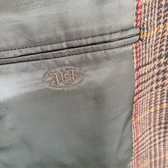 Hickey Freeman Dillard's Men's 40 Regular Canterbury Suit Jacket Wool Camel Hair - Picture 14 of 16